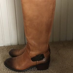 Vince Camino Western Tie Dye Leather boots.